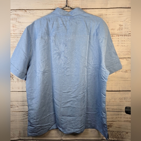 NWT Cubavera Blue Floral Mens Size XL Shortsleeve Button-down Shirt - Picture 4 of 7